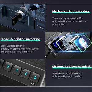 Pistola biometrica pistola sicura per le impronte digitali della cassetta di sicurezza per le impronte digitali Password per la cassaforte del comodino di casa - Product Image 3