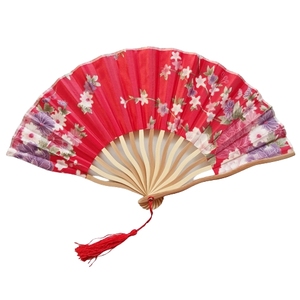 SOY SUS FANS 16 colores Seashell S forma abanico de mano de seda costillas de bambú tela abanico de mano plegable para regalo de boda - Product Image 3