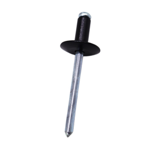 Remaches ciegos de aluminio de cabeza redonda pintados en negro, tipo abierto - Product Image 2