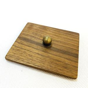 Boîte de rangement pour cotons-tiges et fils dentaires en bois massif, moderne, durable, gain de place, personnalisable en couleur pour la maison, vente en gros - Product Image 5