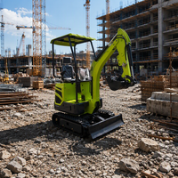 Mini-excavatrice sur chenilles T12 certifiée CE, 7 kW, compacte, hydraulique, profondeur de creusement de 1,75 m, EURO5, pour travaux agricoles, aménagement paysager et creusement de fossés