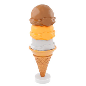 Sculpture géante personnalisée en forme de cornet de glace pour l'entrée d'un magasin de desserts, statue en fibre de verre brillante pour la décoration extérieure des magasins - Product Image 5