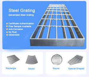 Griglia in Acciaio Zincato a Caldo, Copertura per Gradini in Acciaio Inox <span class=keywords><strong>304</strong></span>, Griglia Anticorrosione per Canali di Drenaggio in Rame - Product Image 6