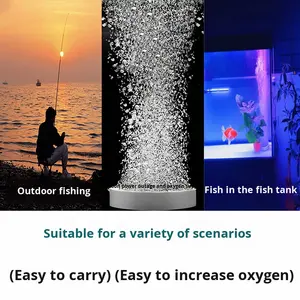 가정용 및 실외 사용을 위한 USB 플라스틱 5W 친환경 초저소음 소형 휴대용 어항 산소 펌프 전원 은행 호환 - Product Image 3