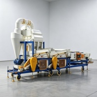 Machine industrielle de nettoyage de graines et céréales, décortiqueuse et séparatrice de sorgho, riz et blé, avec fonction de dépoussiérage et de rejet des mousses
