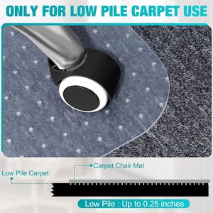 Tapete Transparente Moderno para Silla de PVC, Diseño Antideslizante, Resistente a las Manchas, Protección para Alfombras de Hogar y Oficina, Vinilo Lavable FOOTCARE 1.5-2.5mm - Product Image 5