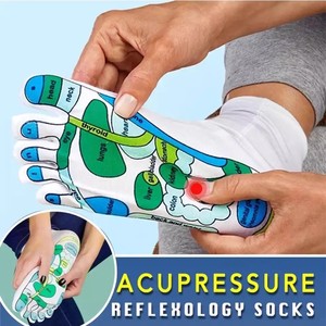 Cinq doigts soulagent les points d'acupuncture <span class=keywords><strong>de</strong></span> physiothérapie auxiliaire fatigués Illustration acupression réflexologie anatomique chaussettes <span class=keywords><strong>de</strong></span> Massage des pieds - Product Image 5