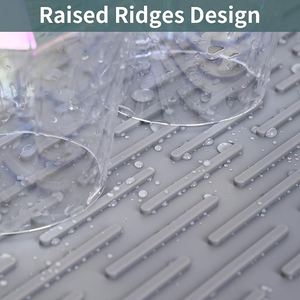 Tapis de séchage pour vaisselle LA Kitchen, résistant à la chaleur, en caoutchouc, pour évier, dessous de plat en silicone pour comptoir de cuisine - Product Image 6