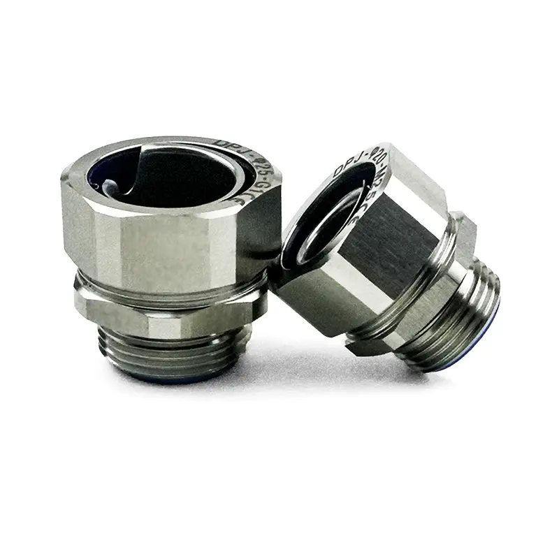 Stainless steel DPJ ended hose fitting for manufacturer electrical metal connector pipe fittings