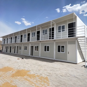 Maison modulaire à deux étages, construction préfabriquée, dortoir pour travailleurs en conteneurs, logement temporaire pliable, camp - Product Image 4