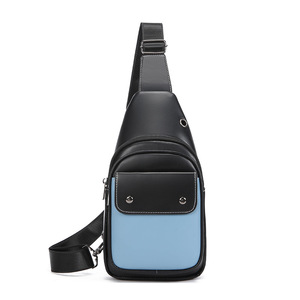 Bolso bandolera de cuero PU para hombre, estilo vintage, con cremallera, para uso diario, venta al por mayor. - Product Image 6