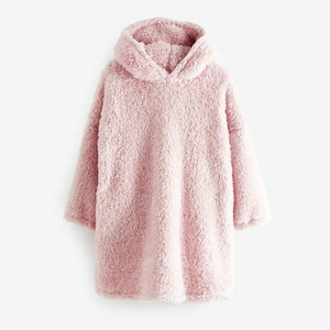 Couvertures à capuche pour enfants, couverture en polaire en peluche, couverture à capuche chaude et confortable pour filles, <span class=keywords><strong>Poncho</strong></span> en polaire - Product Image 2