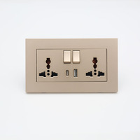 Enchufe de Pared Industrial con Clavija Europea de 250V, 1 Salida, Alta Calidad, Precio de Fábrica al por Mayor para Uso Doméstico y Comercial, Productos Eléctricos