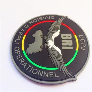 Hersteller benutzerdefiniert 2D/3D geprägtes PVC-Patch-Logo Silikon moralisches taktisches Patch