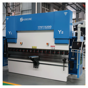 HUNSONE Prensa Freno Máquina plegadora de metal Freno de chapa Dobladora CNC Plegadora Hidráulica - Product Image 1