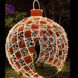3D LED Christmas Bauble Arch Motif <b>Light</b> for Park Garden Plaza and Seasonal Holiday Decoration - Product Image 5