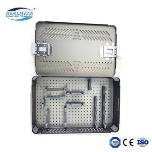 Équipements médicaux orthopédiques et accessoires boîte de stérilisateur de conteneur d'instrument chirurgical de plateau de stérilisation pour stérile - Product Image 1