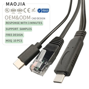 Câble USB-C vers RJ45 et USB-C plaqué or, adaptateur Ethernet Gigabit 1000 Mbps avec charge PD 100 W, certifié UL, qualité industrielle - Product Image 1