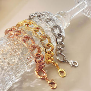 Cuba Charm Hip Hop Trendy Brass <b>Bracelet</b> <b>for</b> <b>Men</b> 18K Gold Plated Party - Product Image 4