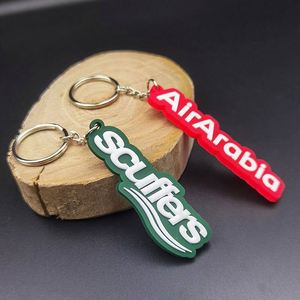 Manufacturer Wholesale Custom Logo <b>Key</b> <b>Chain</b> Embossed 2D Silicon Rubber Soft Pvc Keychain - Product Image 3