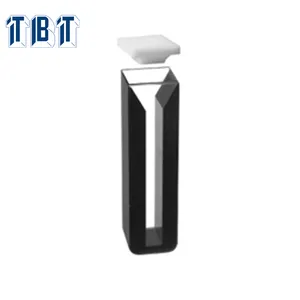 UV Cuvette Biochemistry Cell 4mm Inside Width Cheap Price Semi Micro Cell with black walls and with lids