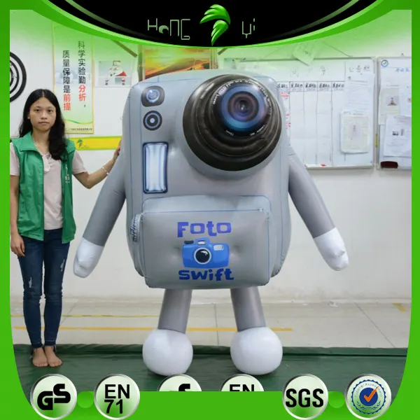 Hongyi High Quality Inflatable PVC Camera Balloon Customized Inflatable Camera Mascot For Sales