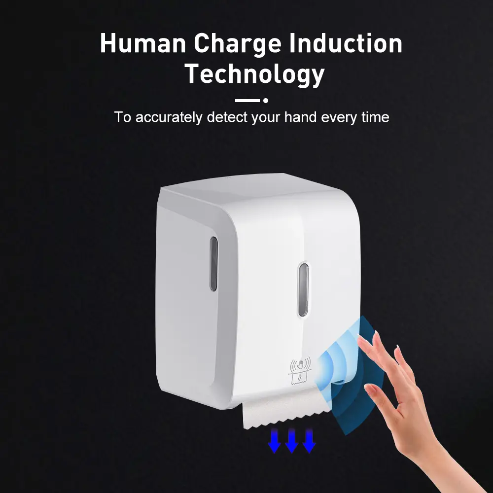 रसोई बाथरूम बैटरी संचालित यूएसबी स्वत: ऑटो कट सेंसर शौचालय ऊतक बरा रोल कागज तौलिया मशीन