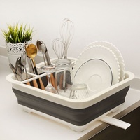 Égouttoir de vaisselle Portable, repliable de ml, étagère de séchage de la vaisselle, organisateur de cuisine, RV, rangement pour le comptoir de la moto