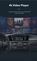 Autoradio Android 14 OLED avec CarPlay et Android Auto sans fil Snapdragon 665 pour BMW Série 3/5 E60/E61/E90 Écran multimédia GPS