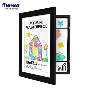 Chất lượng cao trẻ em tác phẩm nghệ thuật hình ảnh khung có thể thay đổi trong màu đen trắng với kính chống vỡ Kid khung nghệ thuật A4 khung ảnh - Product Image 1