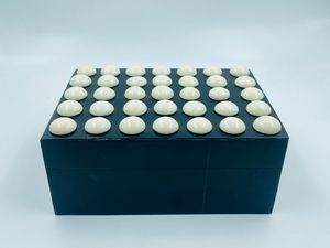 Caja de joyería de concha de colección única con nácar de colores mezclados para almacenamiento de joyas - Product Image 2