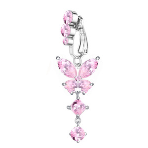 YICAI nuevo circón mariposa <span class=keywords><strong>falso</strong></span> vientre anillo mariposa colgante no <span class=keywords><strong>Piercing</strong></span> Acero quirúrgico Clip en <span class=keywords><strong>el</strong></span> <span class=keywords><strong>ombligo</strong></span> <span class=keywords><strong>Piercing</strong></span> <span class=keywords><strong>para</strong></span> mujeres - Product Image 3