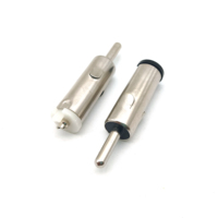 Connecteur Adaptateur de Câble d'Antenne de Voiture Mâle en Laiton Noir et Blanc, Matériau DIN 41585