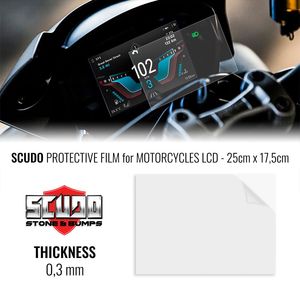 Accessori esterni 25X17.5 cm pellicola scudo adesivo per moto durevole schermo LCD di protezione 0.3mm di spessore - Product Image 1