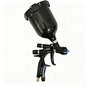 Hochwertige <span class=keywords><strong>MP</strong></span> 1,4mm Schwarze Autolackierpistole für Fahrzeuglackierung mit Hoher Zerstäubung, Schwerkraft-Lackierpistole mit 600ml Schwarzem Becher - Product Image 3