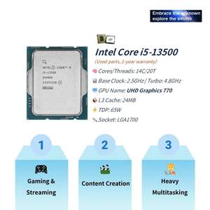 Brandneues M-ATX Desktop PC Kit Set B760 Motherboard Intel Core I5 13500 Doppel DDR4 NVMe M2 ARGB Beleuchtungs kombination Unterstützt Intel - Product Image 2