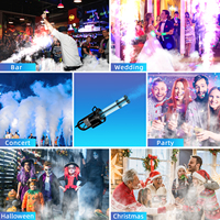 U'King Handhold Gatling Big Led Co2 Jet Mitrailleuse Pour Dj Fête De Mariage Scène Disco Machine À Effet De Fumée