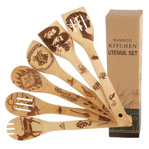 Cuillère en bois de bambou grande taille, personnalisée avec logo gravé au laser - Product Image 2