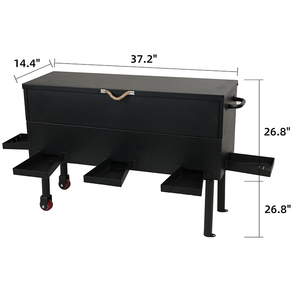 Jh-mech Hươu ăn Thùng thời tiết bằng chứng trọng lực di động miễn phí đứng 128 LB lớn kim loại tự động Hươu trung chuyển - Product Image 2