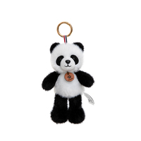Porte-clés en peluche de dessin animé pour petits animaux, mini pendentif de sac, singe, koala, panda, ours en peluche, cadeau