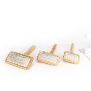 <b>Pet</b> Combs Wooden Hair Removal <b>Brush</b> For Dog Grooming Detangling Pin Comb <b>Pet</b> Grooming Supplies - Product Image 1