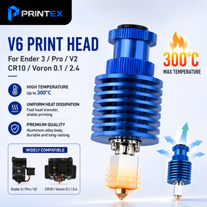 ชุด V6 hotend หัวพิมพ์ความเร็วสูงสำหรับ ender 3 V2 CR10 <span class=keywords><strong>voron</strong></span> <span class=keywords><strong>2.4</strong></span> prusa J-HEAD อุปกรณ์เสริมสำหรับเครื่องพิมพ์3D - Product Image 1