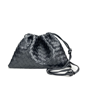 Sacs à main pour femmes en cuir véritable de luxe, imperméables, tissés, à bandoulière, sac fourre-tout, capacité jusqu'à 1L, pour les trajets quotidiens - Product Image 4