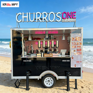 Remolque Cuadrado para Helados con Certificación CE, Equipado con Máquina de Helado Suave para Uso Comercial, Cocina Móvil de Calle para Postres - Product Image 6