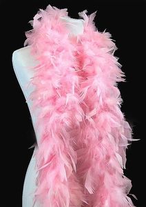 Écharpe rouge dinde plume Boa pour la maison fête mariage décor de noël bricolage artisanat vêtements Costume danse robe accessoire - Product Image 2