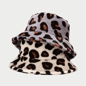 Casual Women Girls Winter Plush Hat Print Logo Fuzzy Warm Bucket Caps Faux Fur Fisherman Hats Promotion <b>Gifts</b> - Product Image 1