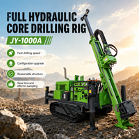 Foreuse de carottage portable automatique à moteur diesel, 1000 m de profondeur, avec boîte de vitesses à système entièrement hydraulique pour le forage rapide de minerai