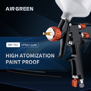 <span class=keywords><strong>AIRGREEN</strong></span> MP791 Pistolet à air comprimé haute efficacité avec gobelet en plastique de 600ml Buse de 1.3mm Alimentation par gravité pour la peinture de voiture supportée par OEM - Product Image 2