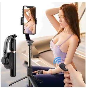 Meilleure vente <span class=keywords><strong>Q08</strong></span> <span class=keywords><strong>Selfie</strong></span> <span class=keywords><strong>Stick</strong></span> pli téléphone portable stabilisateur cardan télécommande 1 axe 360 Rotation Anti-secousse lumière de remplissage pour - Product Image 6