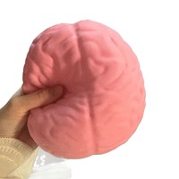 Jouet Squishy Cerveau Géant Viral TikTok 2026, Balle Anti-Stress à Rebond Lent, Rose, Unisexe pour Adultes et Enfants